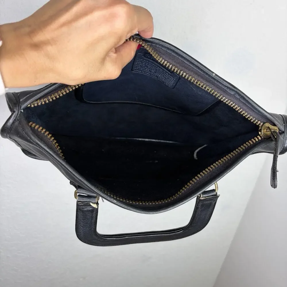 Vintage 70's Coach Slim Satchel briefcase Unisex Made In USA medium size 13